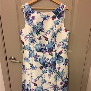 NWT Stunning watercolor floral Talbots dress - 14